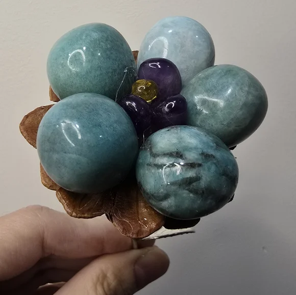 Aquamarine Crystal Flower - Picture 11 of 13